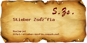 Stieber Zsófia névjegykártya